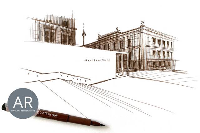 Architekturzeichnung Beispiel. Architekturzeichnungen und Architekturskizzen einfach in unseren Architektur Mappenkursen lernen