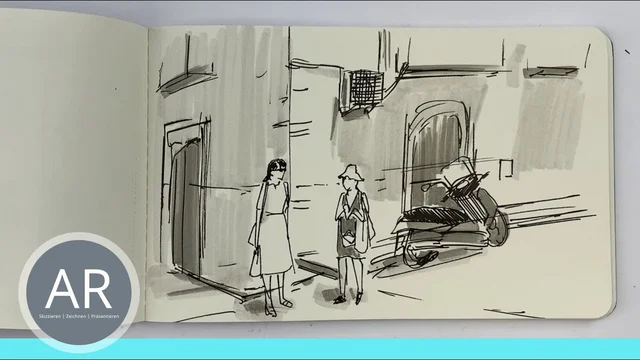 Was ist Urban Sketching - Urban Sketching Zeichenkurse für Anfänger und Fortgeschrittene 