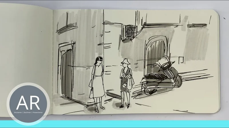 Was ist Urban Sketching - Urban Sketching Zeichenkurse für Anfänger und Fortgeschrittene 