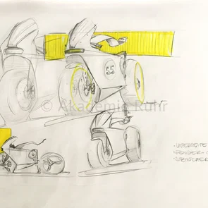 Wie Concept-Cars und perfekte Auto-Skizzen entstehen, vermitteln wir dir in unserem Mappenkurs Transportation-Design Berlin. Schritt für Schritt lernst du mit den Profis deine Ideen zu visualisieren.