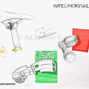 Individualität deiner Mappe ist in unserem Mappenvorbereitungskurs Industrial Design NRW Programm. Wir entwickeln gemeinsam mit dir Konzepte und Produktideen. Hier ein Beispiel einer Idee mit Einsatz einer Kontrastfläche.
