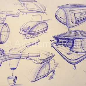 Schnellskizzen von Autos gehören natürlich in deine Bewerbungsmappe für den Studiengang Design und Mobilität