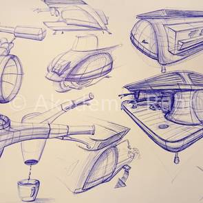 Schnellskizzen von Autos gehören natürlich in deine Bewerbungsmappe für den Studiengang Design und Mobilität