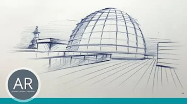 Architektur zeichnen lernen. Mappenkurs Düsseldorf