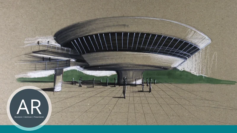 Runde Formen in der Architekturzeichnung