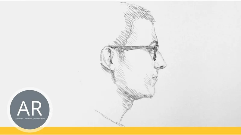 Wie zeichne ich ein Profilporträt - Akademie Ruhr Portraitzeichenkurse.