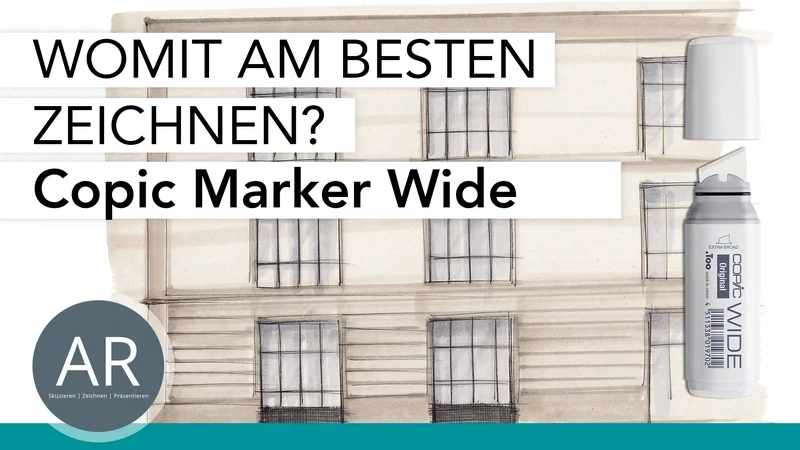 Architektur-Skizzen mit Copic Markern, beeindruckende Entwürfe in deiner Architektur Mappe