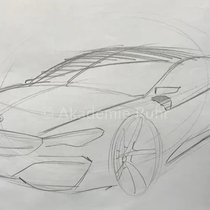 Richtig gut Autos zeichnen lernen gehört zu unserem Mappenkurs Transportation-Design NRW natürlich dazu. Neben zahlreichen Zeichentechniken vermitteln wir dir auch die perspektivische Grundlagen und deine Conceptcars schnell aus allen Perspektiven zu skizzieren.