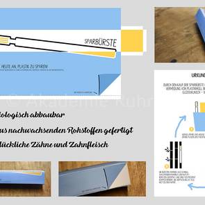 Konzipiere und gestalte Verpackungen. Gutes Verpackungsdesign gehört in jede Visuelle Kommunikation Mappe