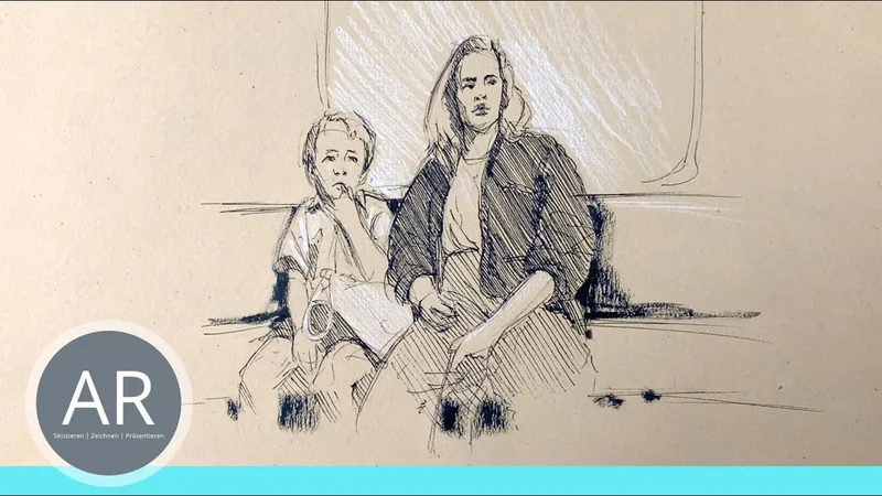 Urban Sketching, Urban Sketching-Skizze, Urban Sketching-Illustration, Urban Sketching Onlinekurs,