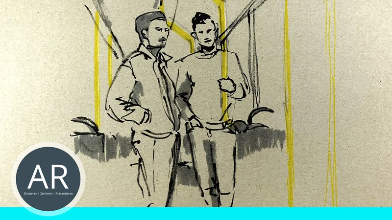 Menschen im Urban Sketching: Die beste Technik für ausdrucksstarke Zeichnungen. Profi- Tipps