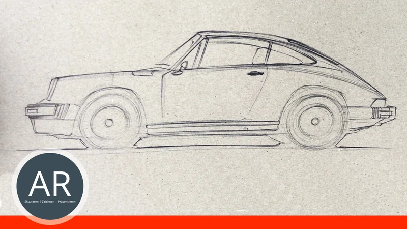 Wie zeichne ich einen Porsche 911? Die Besten Tipps für deine Transpoprtation Design Bewerbungsmappe