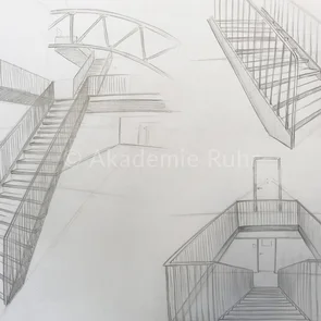 Räumlich gut zu skizzieren ist absolut wichtig bei der Erstellung einer Perspektivischen Zeichnung. Unser Mappenkurs Produktdesign NRW zeigt die anhand von zahlreichen Tipps, wie du deine Produktdesign-Skizzen räumlich gut darstellen kannst.