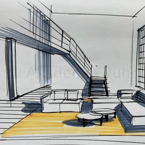 Wir zeigen dir in unserer Mappenberatung Szenografie Interior Design worauf es in deiner Mappe ankommt