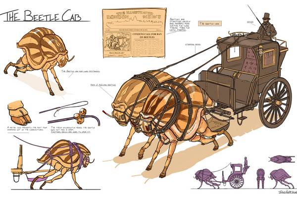 Concept Art nimmt einen Großteil des künstlerischen Teils des Game Design Studiums ein.