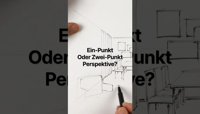 Raum zeichnen in Ein-Punkt-Perspektive – so einfach geht’s!