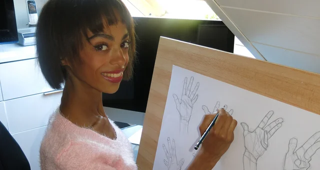Jasmine hat unseren Mappenvorbereitungskurs Berlin besucht und ihren Schwerpunkt der Mappe auf Illustration gelegt. 