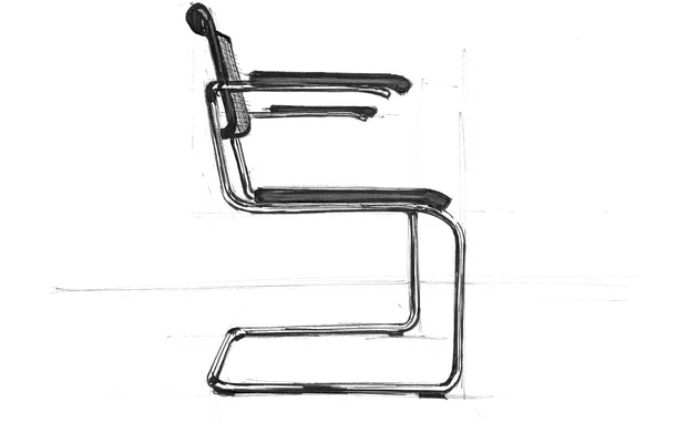 Wir zeigen dir, wie du den Thonet S64 zeichnest.