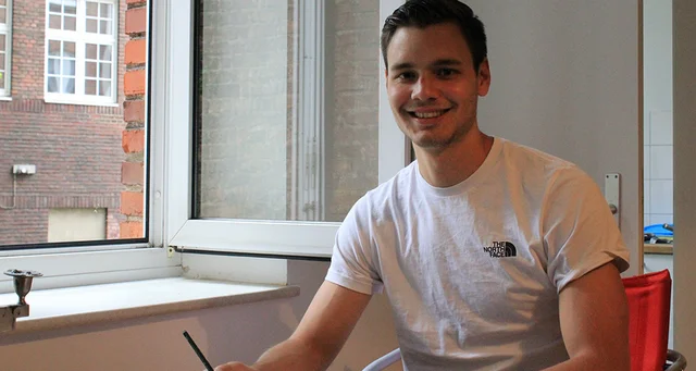 Nach unserem Mappenkurs Produktdesign hat Baptiste sein Studium in Berlin begonnen. 