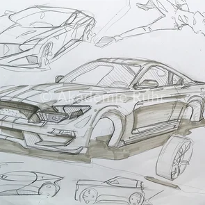 Das Transportation Design Studium legt einen großen Wert auf lockeren Fahrzeug-Skizzen. In unserem Mappenvorbereitungskurs Transportation Design lernst du eine persönliche Handschrift zu entwickeln.