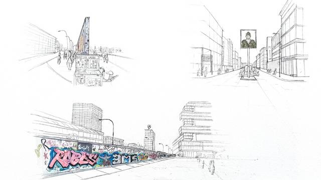 Architekturzeichnung eines erfolgreichen Mappenkurs-Teilnehmers, der die Eignungsprüfung Architektur an der UDK Berlin bestanden hat