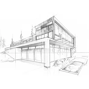 Eine Mappe für Architektur und Städtebau Studium muss vielseitig sein. Sie ist perspektivisch gut gezeichnet und hat einen absoluten Wiedererkennungswert für die Jury. So sehen erfolgreiche Architektur Bewerbungsmappen aus.