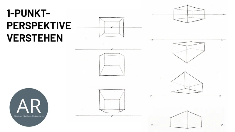 Gebäude zeichnen lernen: Ein-Punkt-Perspektive für deine Architektur-Mappe